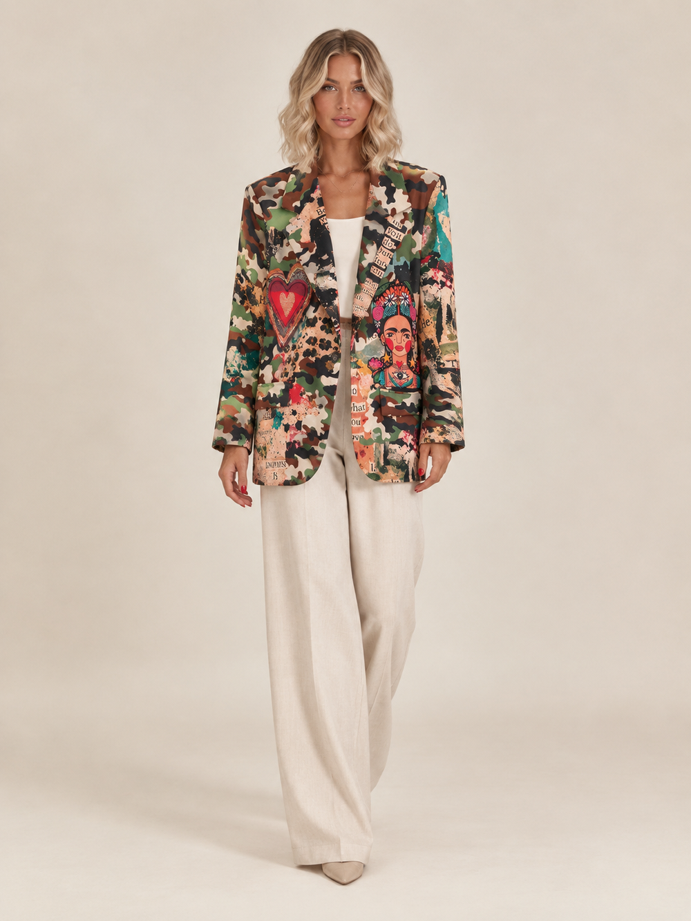 GIACCA FRIDA MILITARE