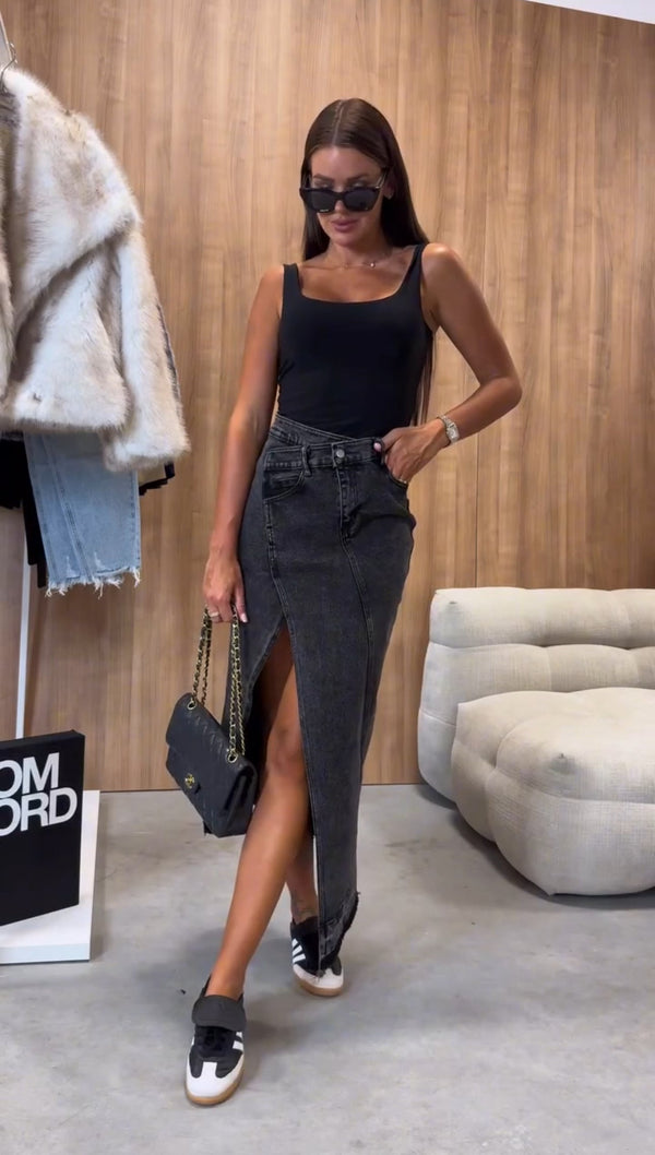 COORDINATO GONNA JEANS + CANOTTA